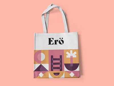 Ero Cake Co - Bag abstract bag brand identity branding design illustration logo modern pattern typography vector