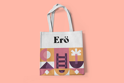 Ero Cake Co - Bag abstract bag brand identity branding design illustration logo modern pattern typography vector