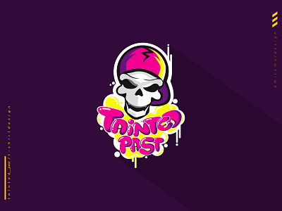 Hype Skull Tainted Past Illustration branding grafitti graphic design illustration vector