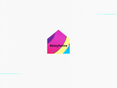 STAYHOME animated art home illustration motion motion design motiongraphics save