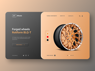 Wheels shop / design concept branding design ui ux web