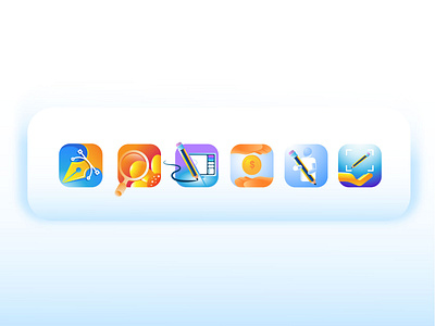 Gradient icon st for Website branding colorful creative design designer gradient icon illustration symbols trend vector website