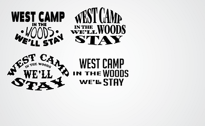 west camp camp logo logo design logodesign logotype tagline text typography west wrap wrapping