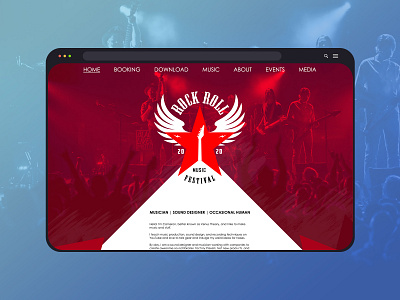 music festival - rock bands web