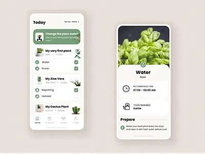 Growy - Plant App app appdesign figmadesign plantapp plants ui uiuxdesign