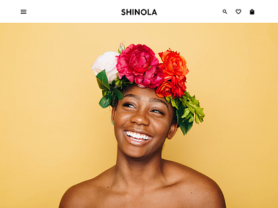 Shinola design landing page minimal typography ui