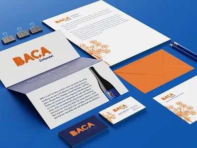 BACA Zinfandel brand aid branding wine wine bottle wine branding wine design wine label wine packaging wine stationary winery