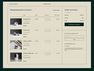 Shopping basket branding clean flat typeface typogaphy typography ui ui design ux web website