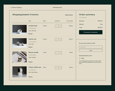 Shopping basket branding clean flat typeface typogaphy typography ui ui design ux web website