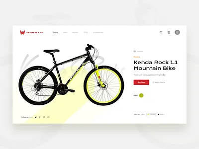 Mountain-Bike Header Exploration bike bike ride design design inspiration ecommerce ecommerce design header header design header exploration minimal minimalist slideshow trend typogaphy ui uidesign