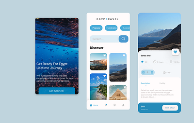 Egyptravel design figma mobile ui ux