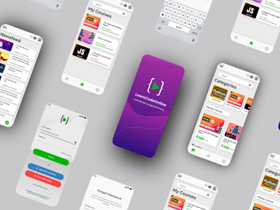 Online learning app course design learning online uidesign uiux