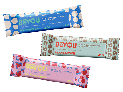 BeYou Package Design branding branding concept briefbox design energy bar identity illustration package design packaging snack bar