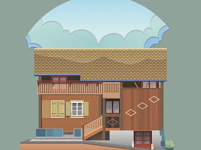 Home Sweet Home: Swiss home house illustration swiss switzerland vector