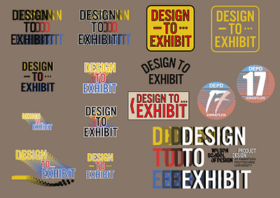 Graduation exhibit identity exploration brand design branding branding and identity exhibition logo logos