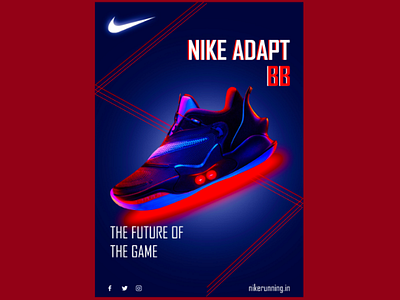 Nike poster design 2 advertising design principles nike nike running nike shoes poster design shoes ux design visual hierarchy principles