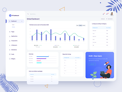 DT Directory Dashboard business corporate dashboard dashboard design dashboard ui design illustration minimal product ui uiux