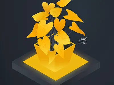 Plant affinitydesigner branding flat illustration illustrator minimal ui ux vector web