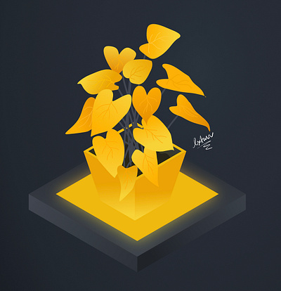 Plant affinitydesigner branding flat illustration illustrator minimal ui ux vector web