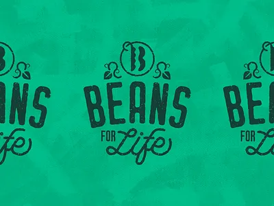 Beans for Life Logo agriculture badge beans farming icon leaf legume lockup logo plants pod script symbol vegetable vine