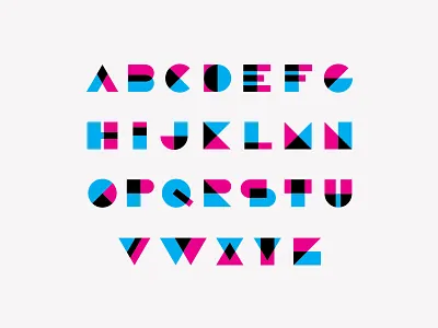 Crossway Typeface alphabet collection colors custom type design font geometric lettering letters overlay san serif shapes type type design typeface typography