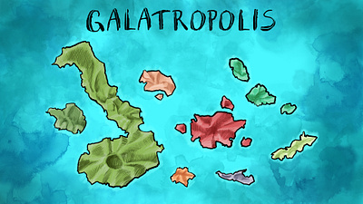 Kids App Game Design: "Galatropolis" apps game design graphic art kids