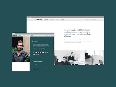 El Cultivo website | Team branding team page web design webdesign website