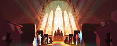 Right Now — Backgrounds animation art background church design drawing illustration interior photoshop