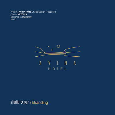 A V I N A Hotel brand branding design hotel hotel logo illustrator iran logo logo design logodesign logoinspiration logolearn logolounge logolove persia persian persianlogo qeshm vector