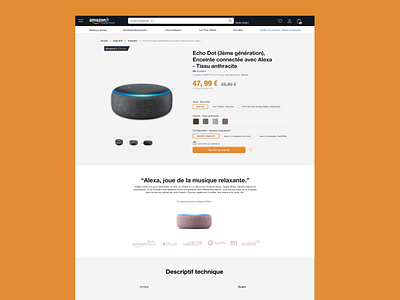 Page produit Amazon @design