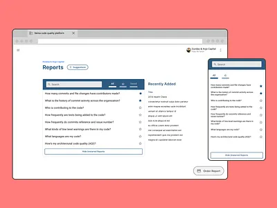 Sema Reports analytics dataviz graphs information architecture information design product design