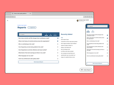 Sema Reports analytics dataviz graphs information architecture information design product design