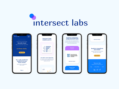 Intersect Labs Website Design branding design layout ui website