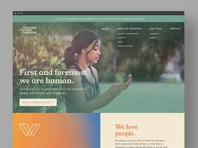 Westside Therapy Collective Website art direction branding color design graphic design layout los angeles ui web design