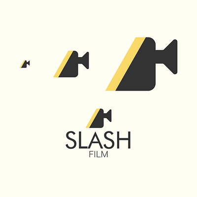 Slash film logo branding branding concept branding design design flat illustrator logo minimal simple design vector