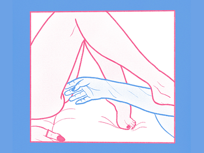 Intimacy 4 blue couple fingering hands intimacy love lovers nsfw petting pink sex