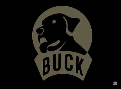 Buck Logo adobe illustrator brand branding dog graphic graphicdesigner happy dog logo logo design logo mark logo pic madebyjames negativespace vector