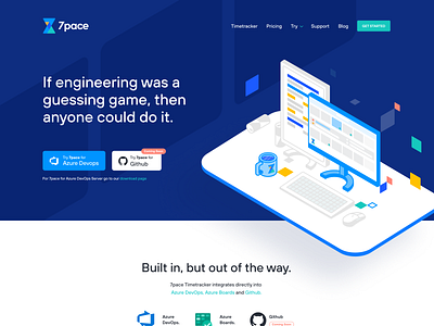 7pace Landing Page computer desk desktop illustration isometric isometric illustration isometry landing page redbull