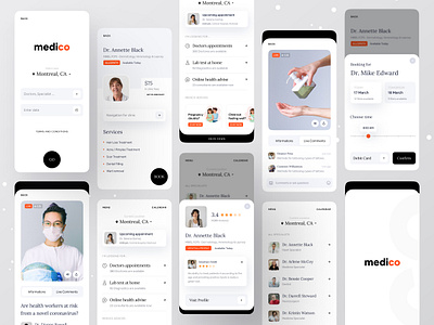 Medico V2 app design app design agency branding clean app clean ui dribbble dribbble best shot health app health care health industry medical medical app medical care medical design minimal app minimal design ofspace ofspace agency typography ux