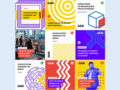 Instagram Feed for GAiN — Global Adventist Internet Network adventist branding church gain graphic identity