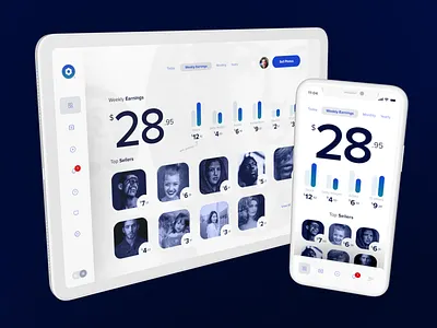Stock Photography Dashboard (Light) app dashboard design iphone layout ui user experience user interface ux