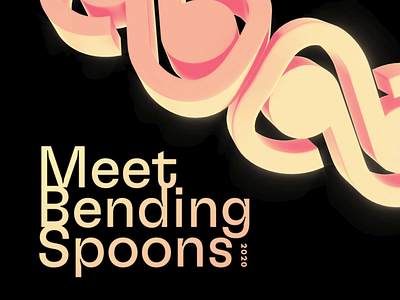 Meet Bending Spoons 2020 3d abstract animation branding c4d cgi cinema 4d cinema4d event italy octane simulation smooth soft softbody