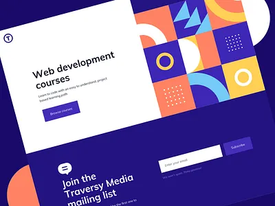 Landing Page UI Design ildiesign landing page landing page design landing page ui subscribe ui ui design ui design daily ui pattern ux ux design web design web ui website