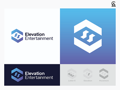 Elevation Entertainment Concept 2 branding icon identity illustrator logo logo design