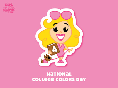 September 4 - National College Colors Day 2020 calendar celebration college fan art holiday holidays legally blonde national college colors day pink