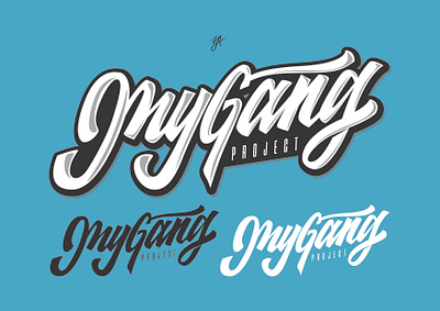 MYGANG 01 adobe illustrator branding clean design handlettering lettering logo logo design typography vector