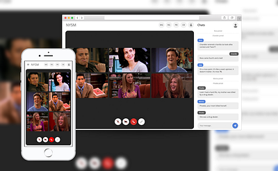 NYSM - Group Videocall App nodejs videochat webapp