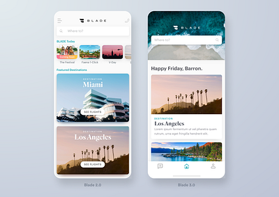 Blade Mobile Exploration design travel travel app ui