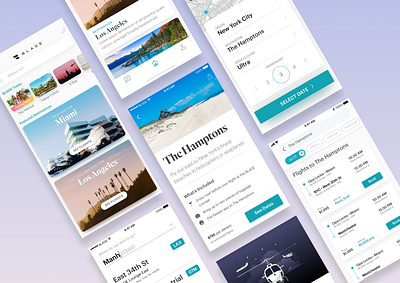 Blade Mobile Booking Flow design travel travel app ui