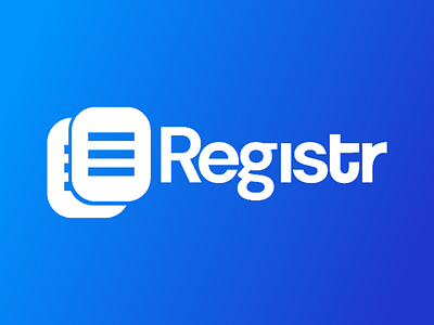 Registr Logo registr business invoice record